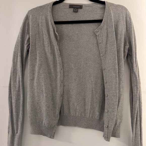 3/$20 Simple Grey Cardigan - Picture 2 of 5
